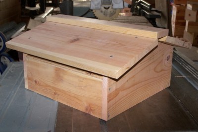 Completed Warre Hive Roof