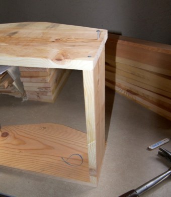 Attaching the Sides of the Warre Hive Roof